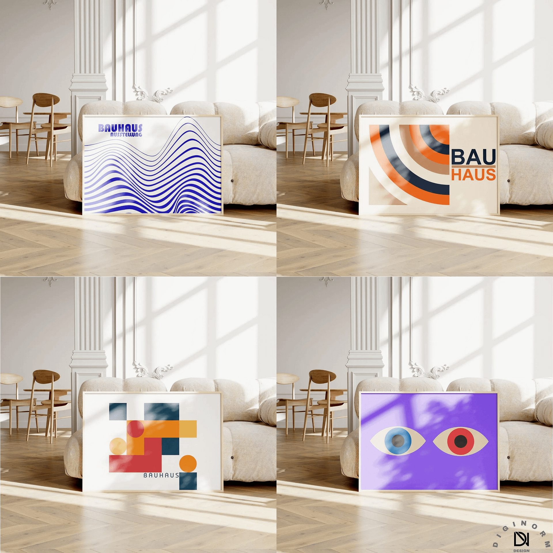 Bauhaus HORIZONTAL Art set of 500 premium printable wall art product image (6)