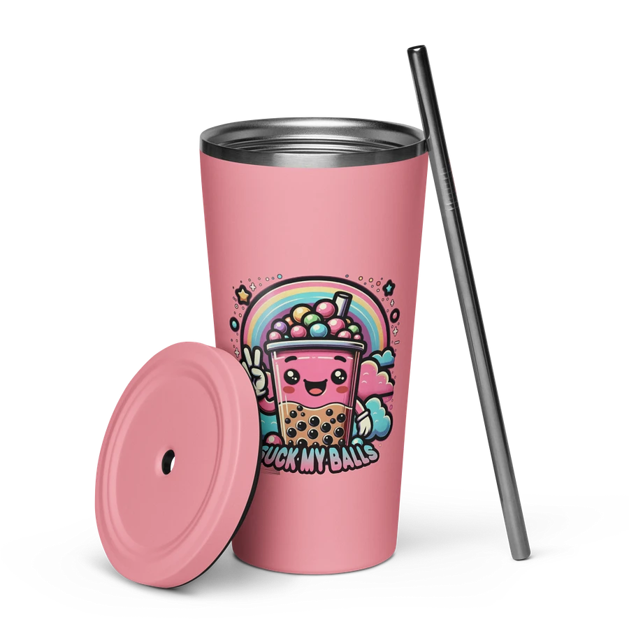 Suck My Balls - Allcolor Insulated Tumbler with Straw product image (7)