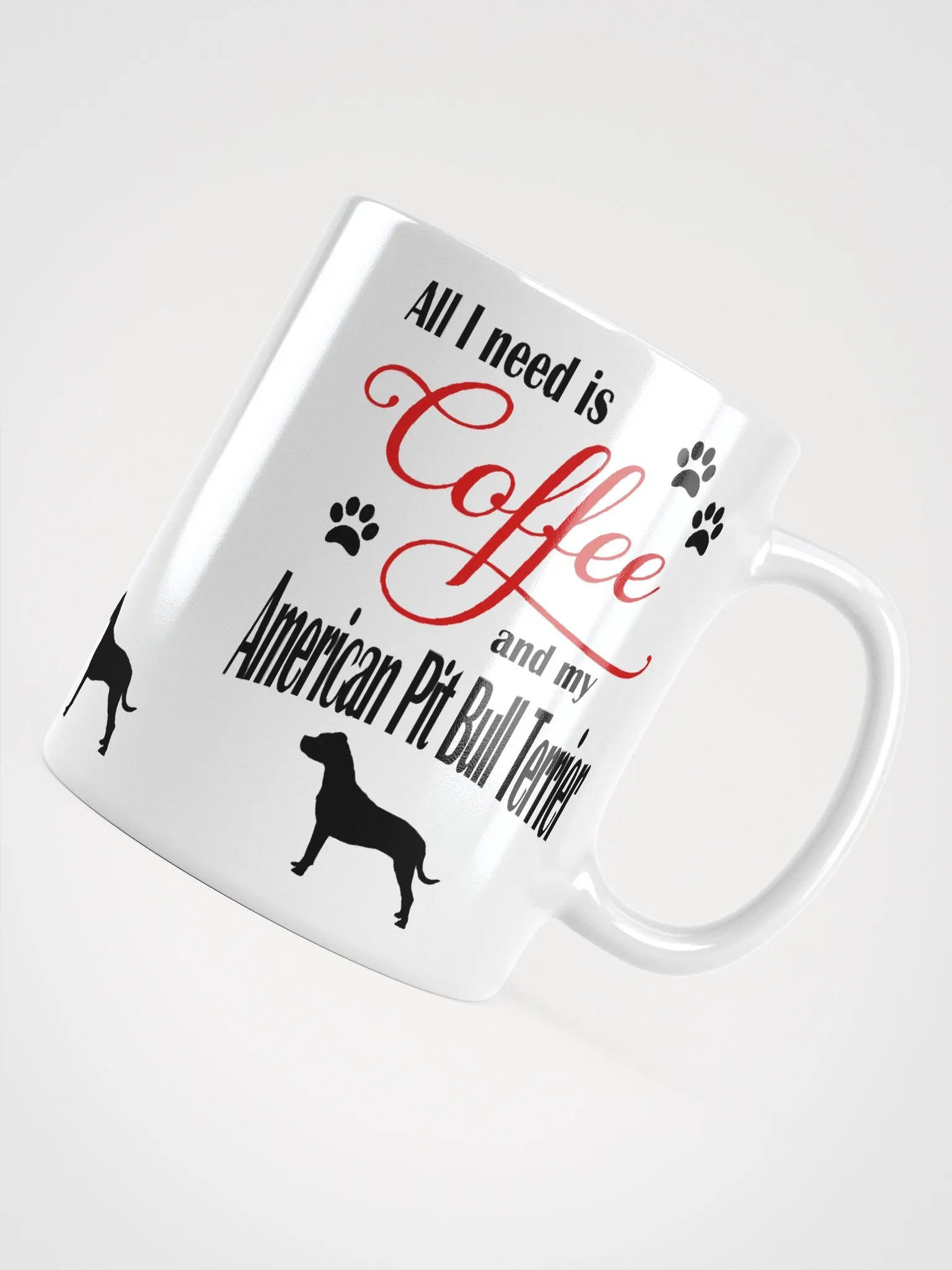 Coffee and my American Pit Bull Terrier Mug product image (5)