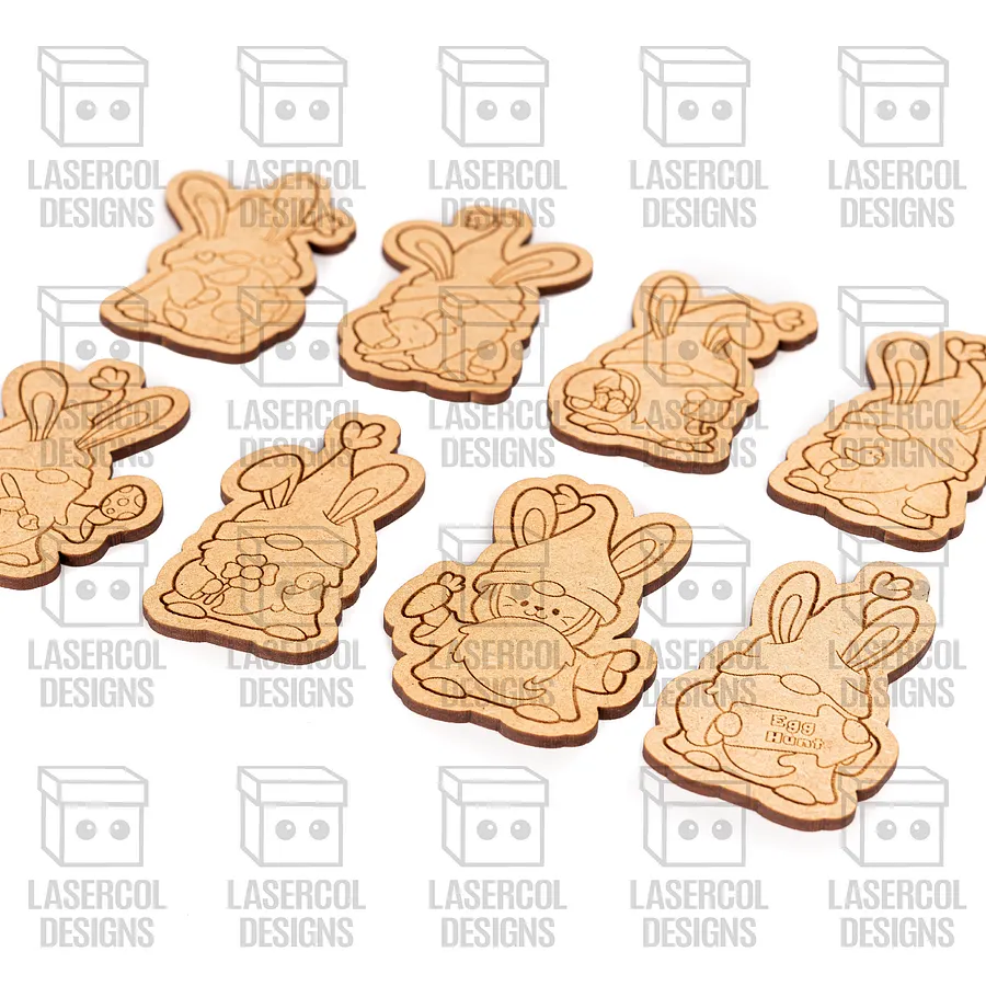 Easter Gnomes Paint Kit DIY Cut Outs Bundle - Laser Cut Files product image (5)