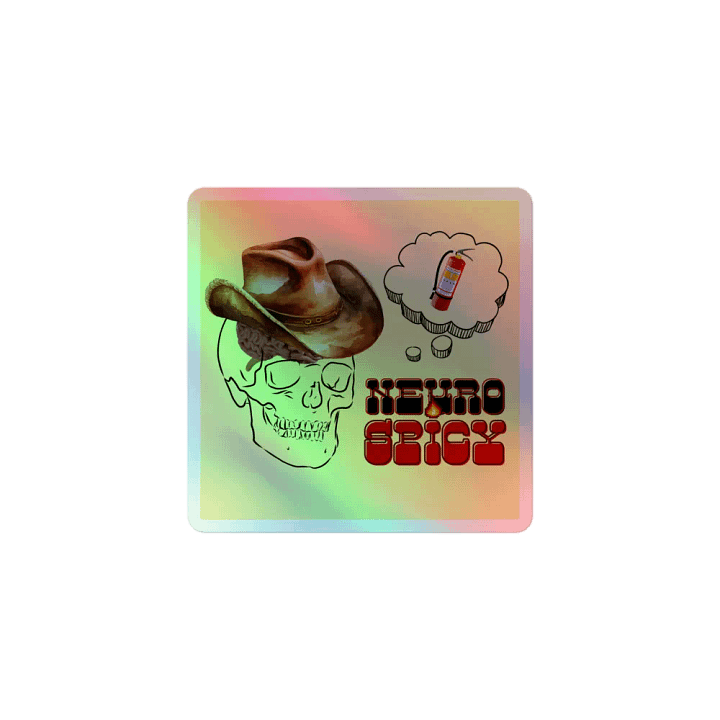 NEUROSPICY holographic kiss-cut sticker product image (1)