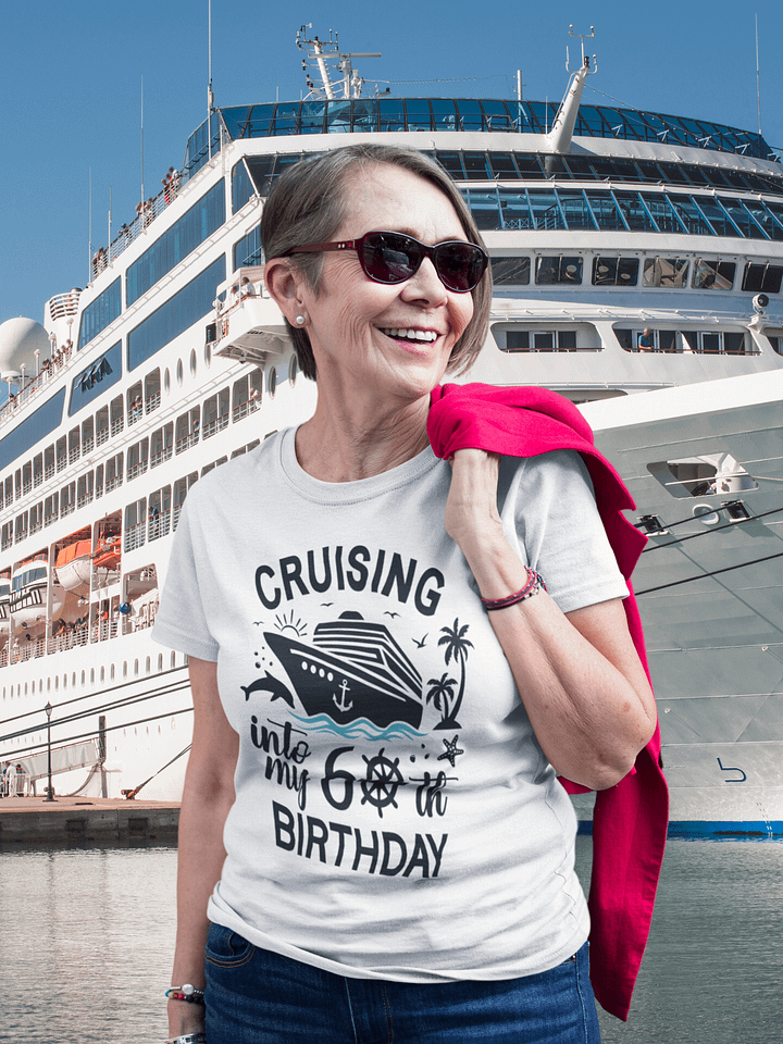 Cruising Into My 60th Birthday Celebration Unisex Softstyle T-Shirt Light Colours product image (1)