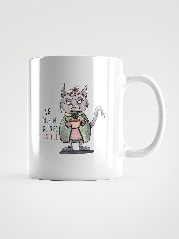 No Talkin' Before Coffee White Mug product image (1)