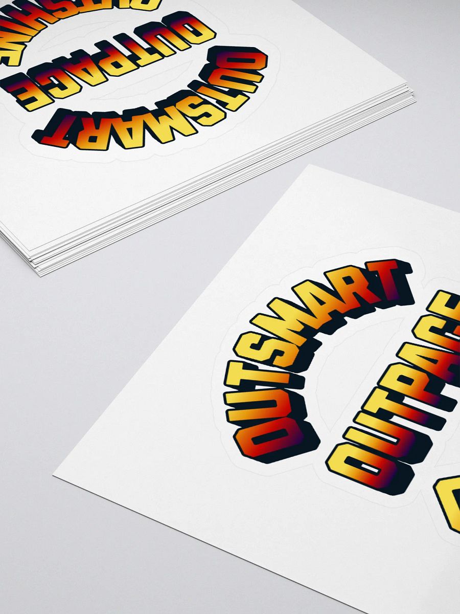 Outsmart, Outpace, Outshine Inspirational Sticker product image (4)