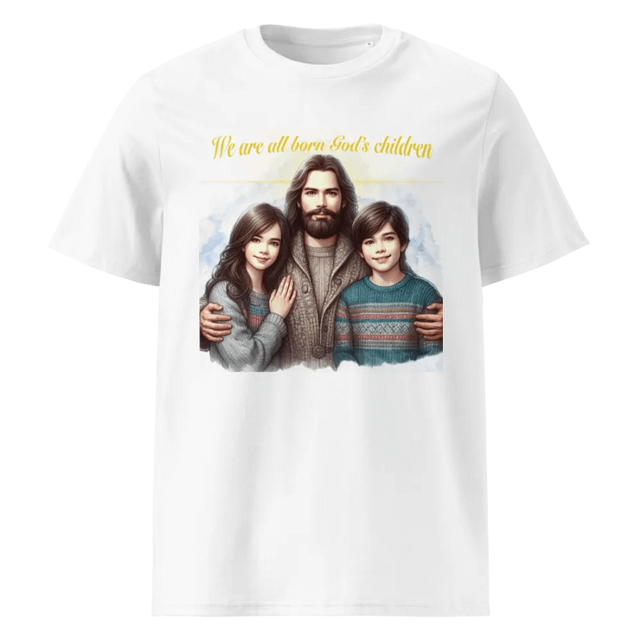 We are all born God's children - Organic Cotton Short Sleeve T-Shirt product image (1)