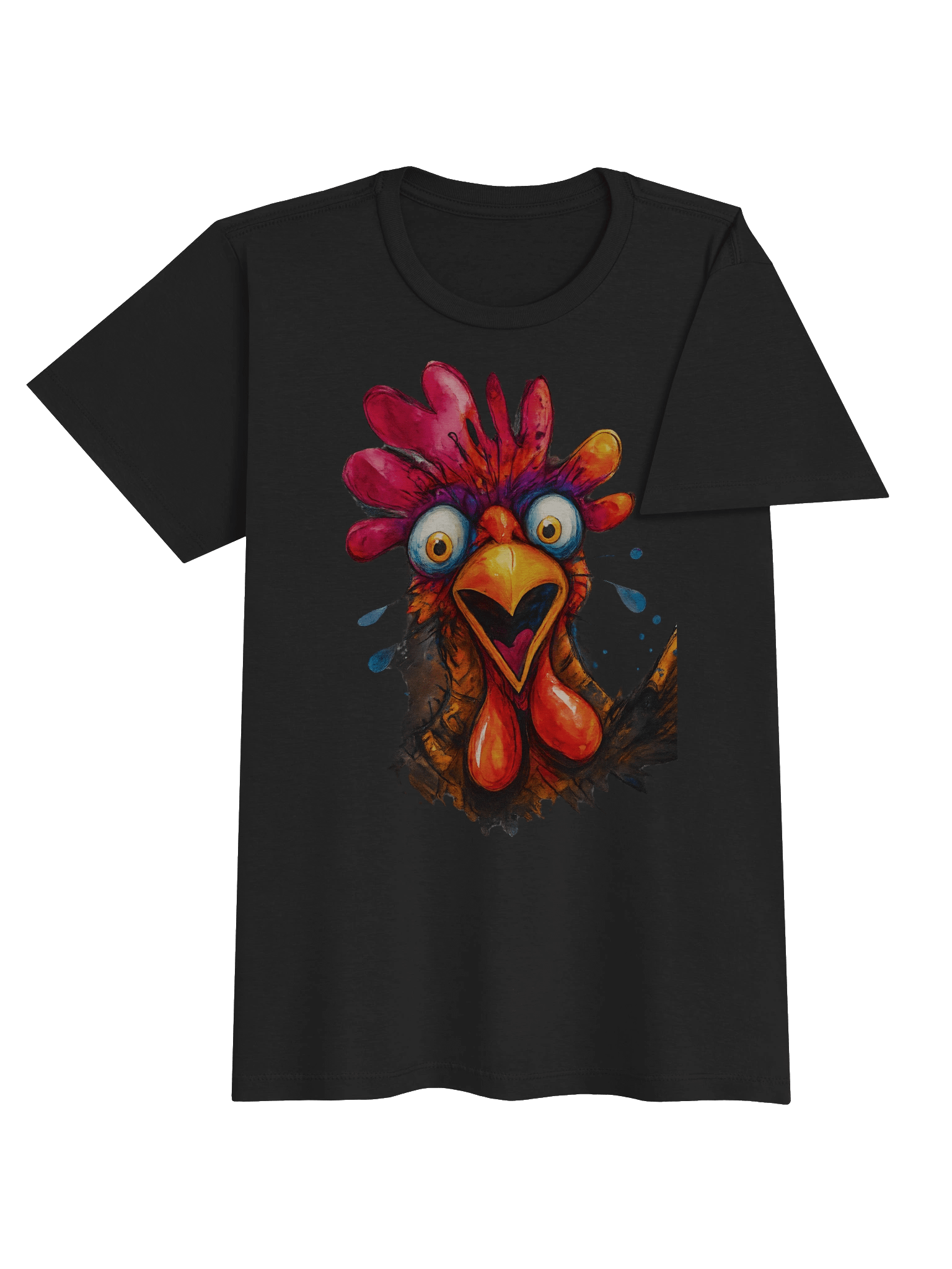 Surprised Rooster Women's Softstyle T-Shirt product image (37)