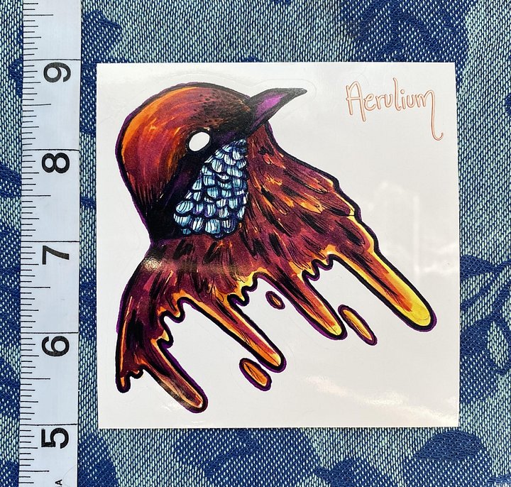 Spring Sunrise Gloopy Birb Kiss-Cut Sticker product image (2)