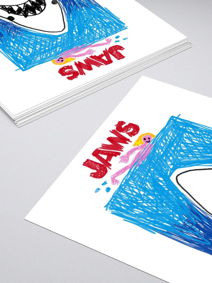 🦈"JAWS" CreepyKids Horror Sticker 💀 product image (4)