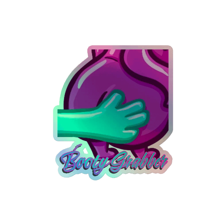 Booty Grabber Holographic sticker product image (2)