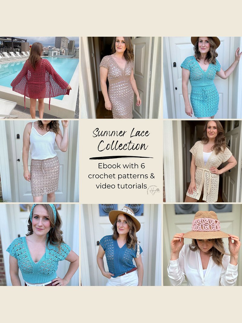 Summer Wedge Lace Collection Crochet Pattern Ebook