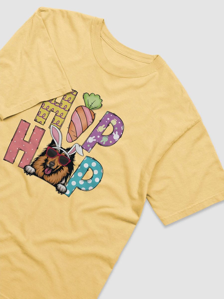 Hip Hop Easter Shetland Sheepdog T-Shirt | Cute Easter Day Collie/Sheltie Wearing Bunny Ears and Sunglasses T-Shirt product image (3)