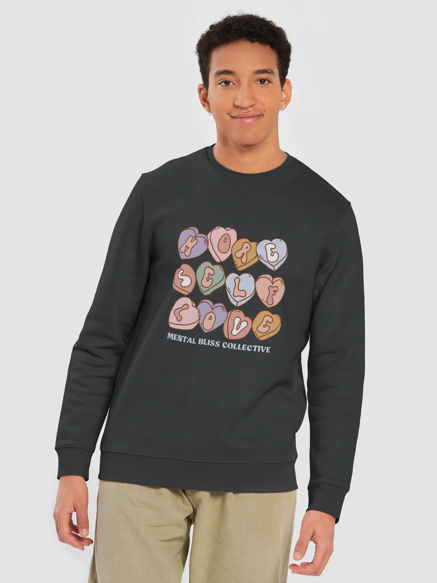 "More Self Love" Eco Sweatshirt - A Reminder to Embrace Yourself Crewneck product image (7)