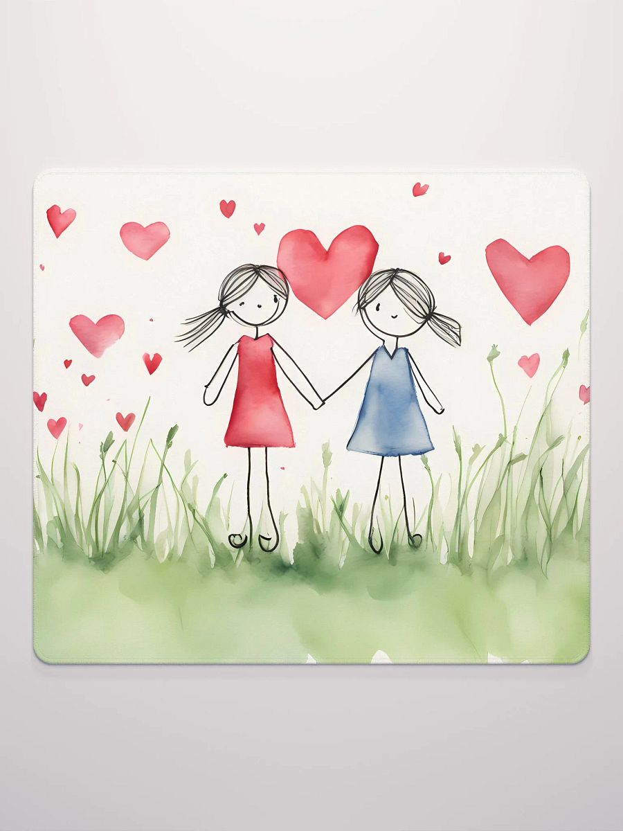 Draw Your Life Full of Hearts, Gaming Mouse Pad, 2 Sizes product image (2)