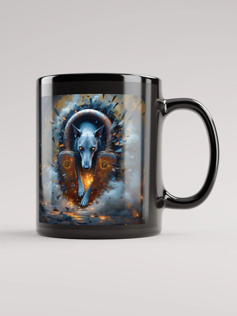 Greyhound Picking Coffee Cup