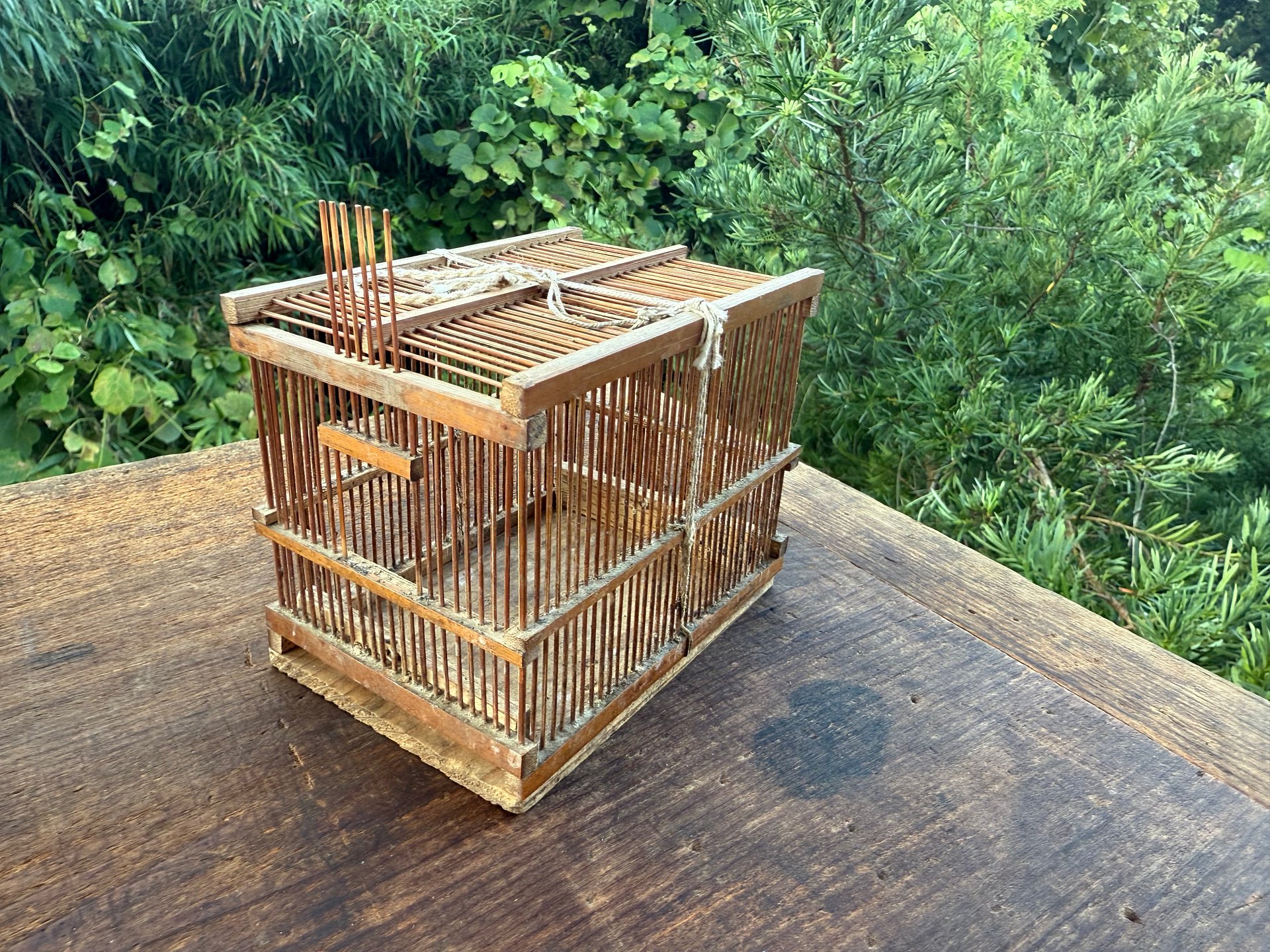 🎎 Antique Japanese Bamboo Mushikago (Insect Cage) – Mid‑Showa Folk Craft product image (6)
