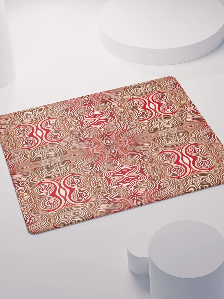Funky Chocolate Cherry Liquid Swirls Tie-Dye Gaming Mouse Pad product image (5)