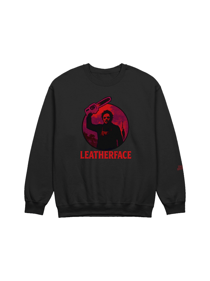 Unholy Hauntings Leatherface Black Crew product image (1)
