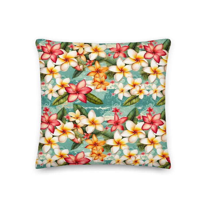 Tropical Plumeria Floral Cushion product image (2)