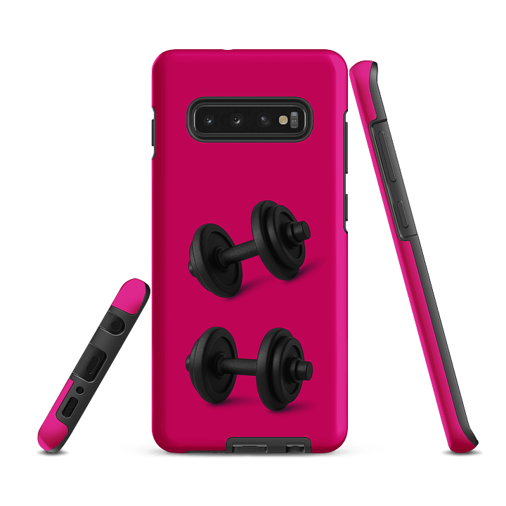 Magenta Strength Unleashed Double Dumbbell Samsung® Case product image (2)