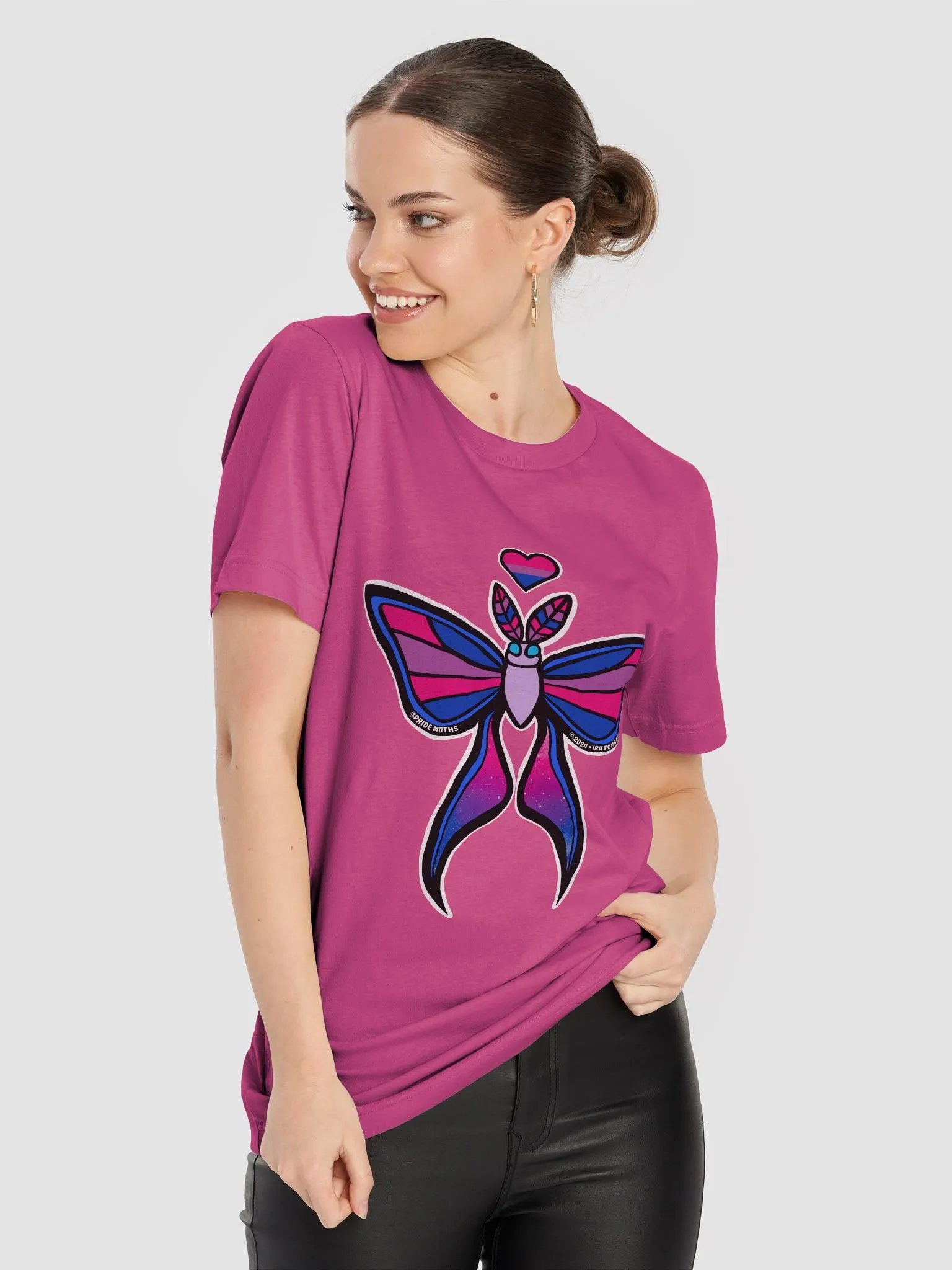 № 3 | BISEXUAL PRIDE MOTH | SHORT SLEEVE TEE | T-SHIRT product image (8)