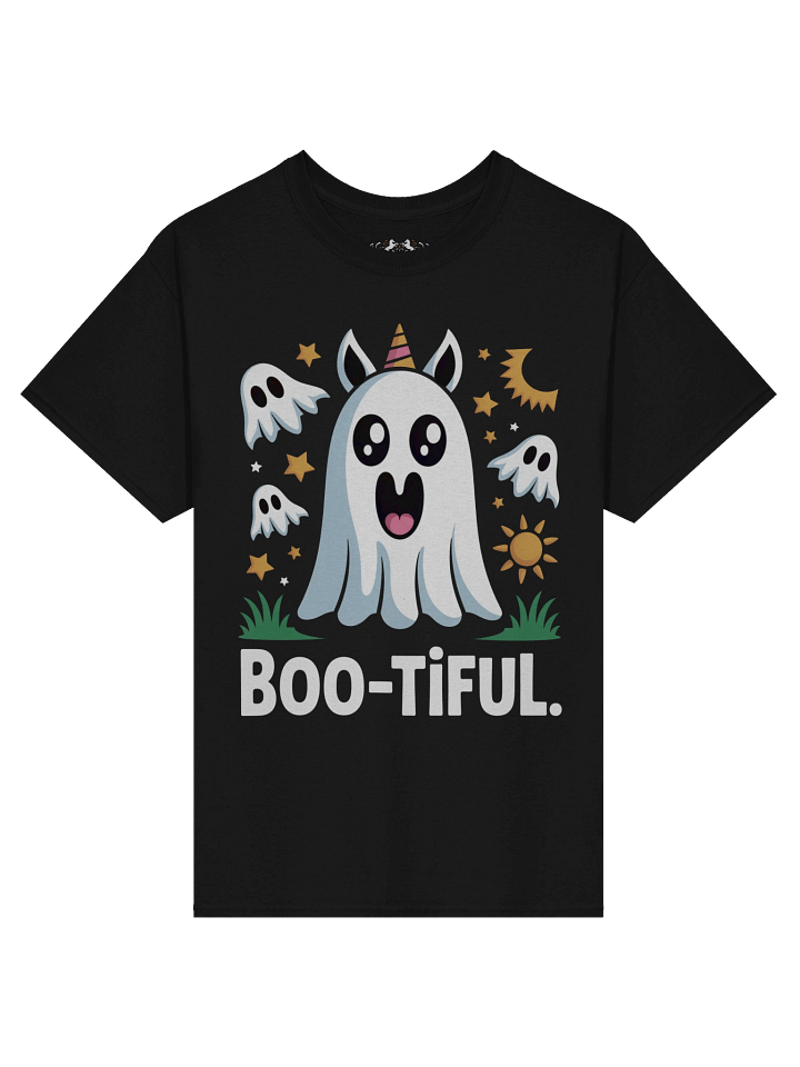 Boo-tiful Unicorn Ghost Tee - Spooky Magical Halloween product image (1)