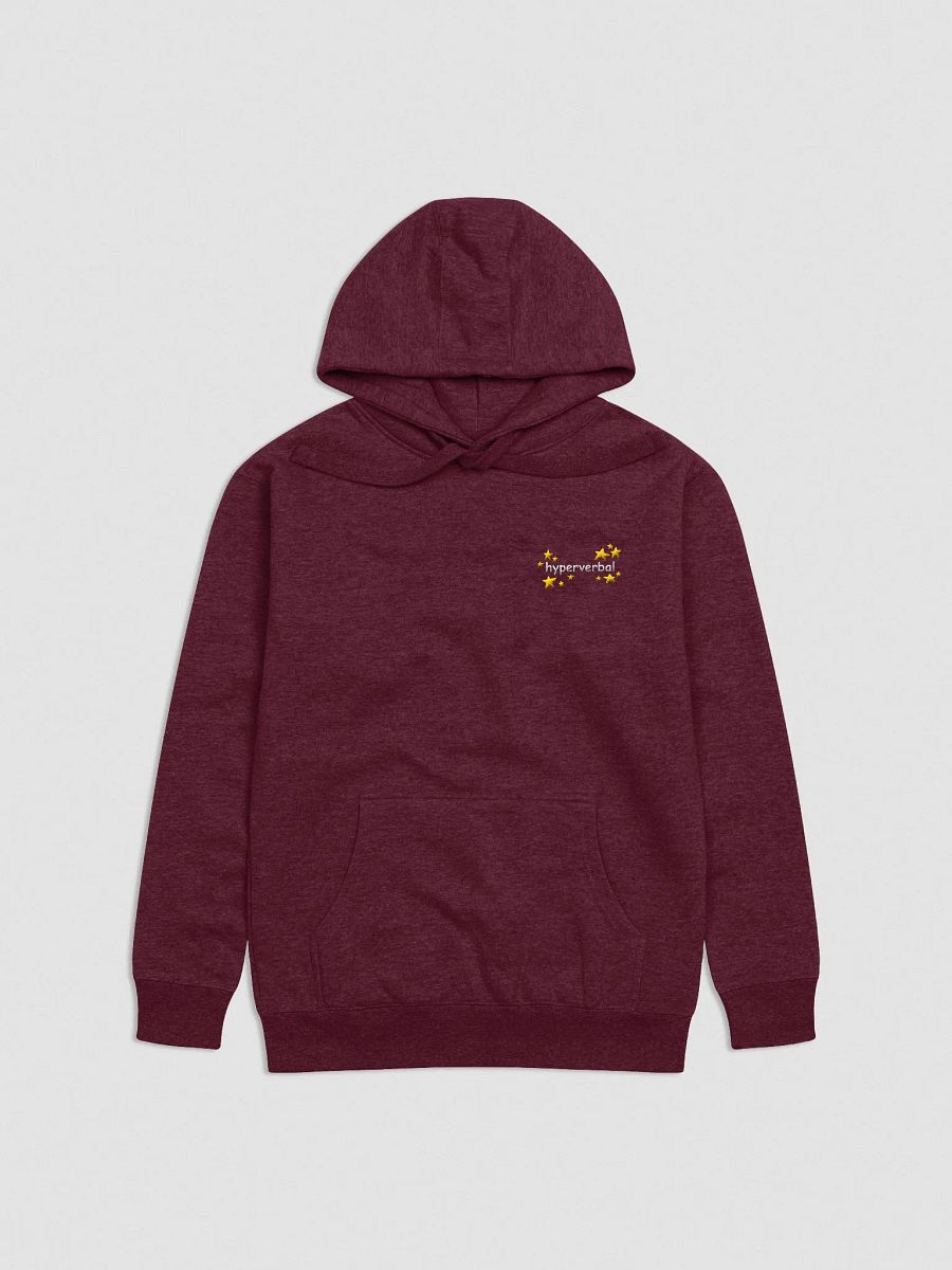 hyperverbal (L.C., comic sans and stars) embroidered heavyweight hoodie product image (2)