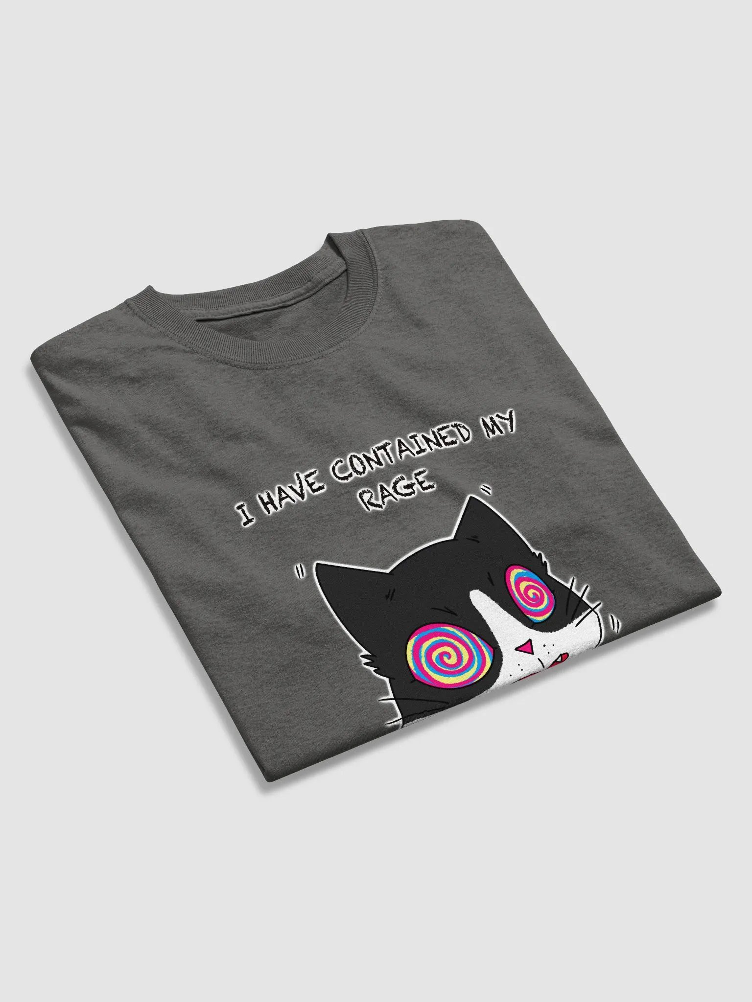 Rage Cat With Text Classic T-Shirt Multicolor product image (3)
