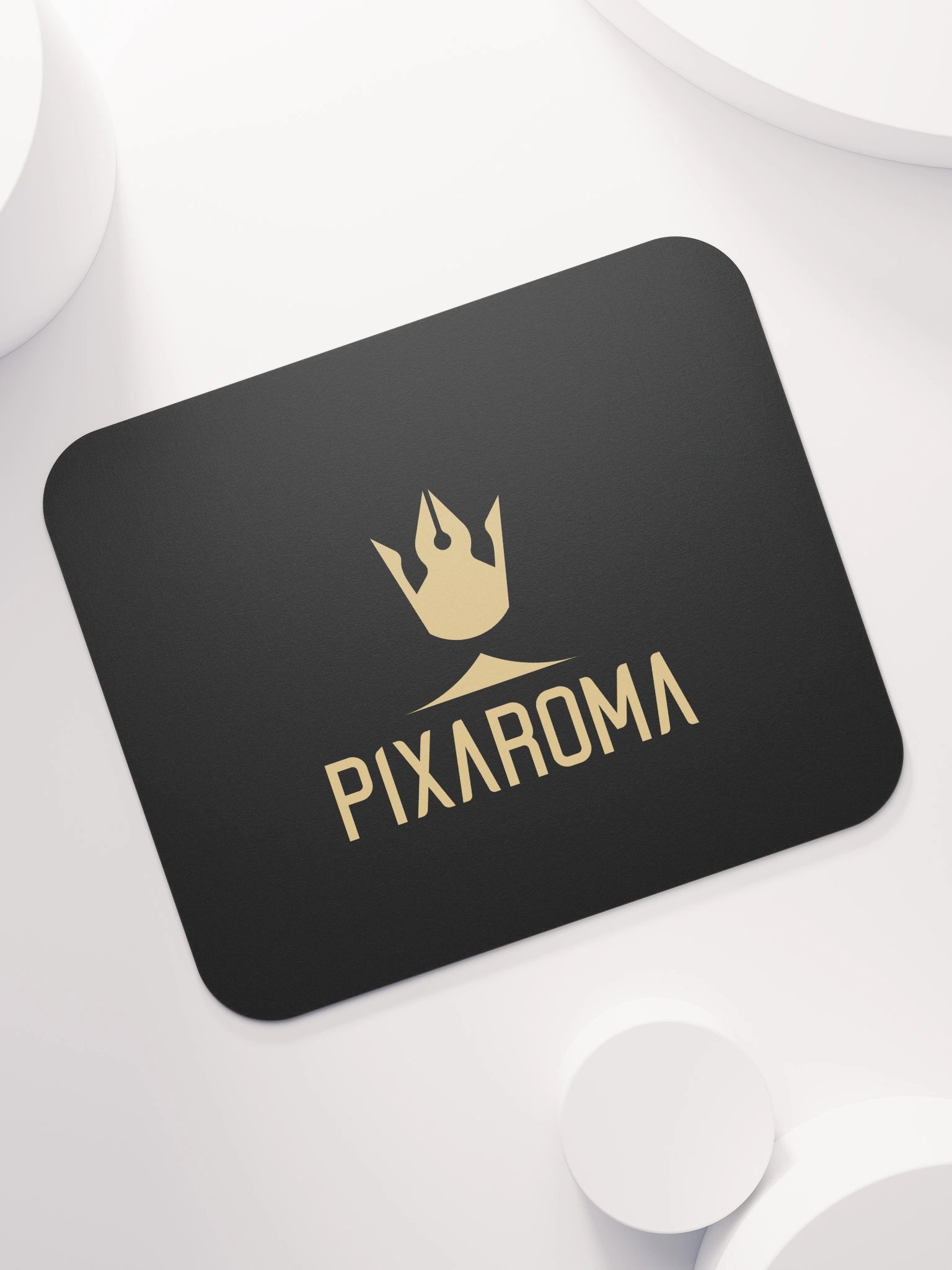 Pixaroma Gold Logo Mouse Pad (Black Edition) product image (7)