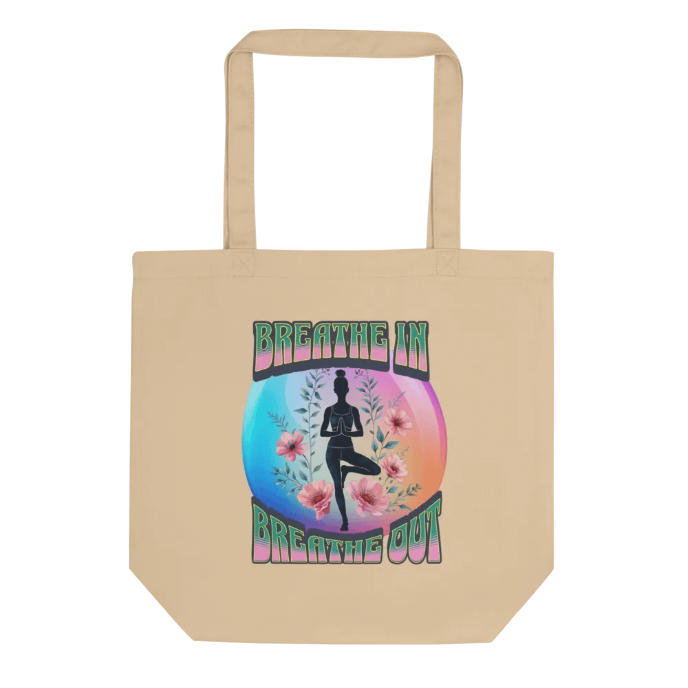 Breathe In Breathe Out Yoga Floral Serenity Tote product image (1)
