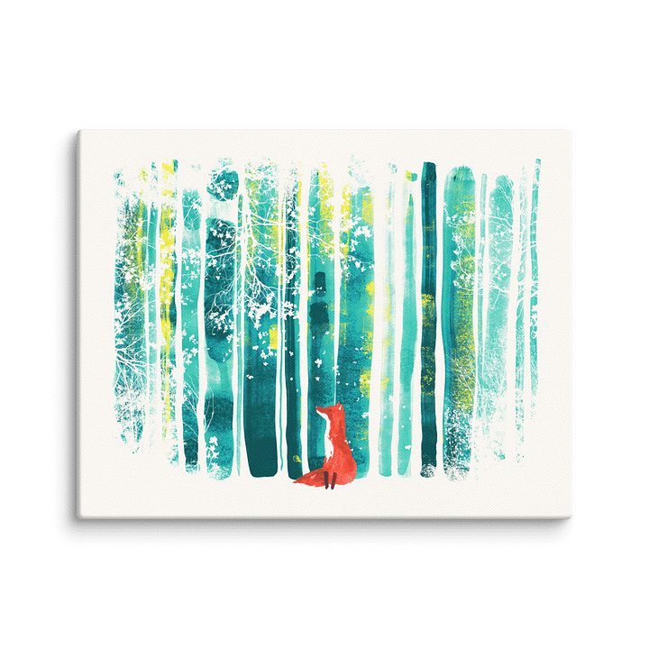 Lone fox canvas art print product image (1)