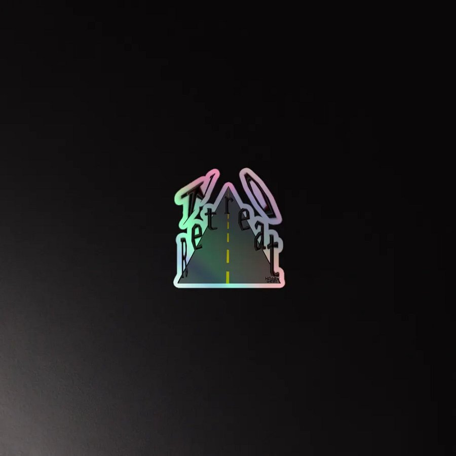 No Retreat - Kiss-Cut Holographic Sticker product image (2)