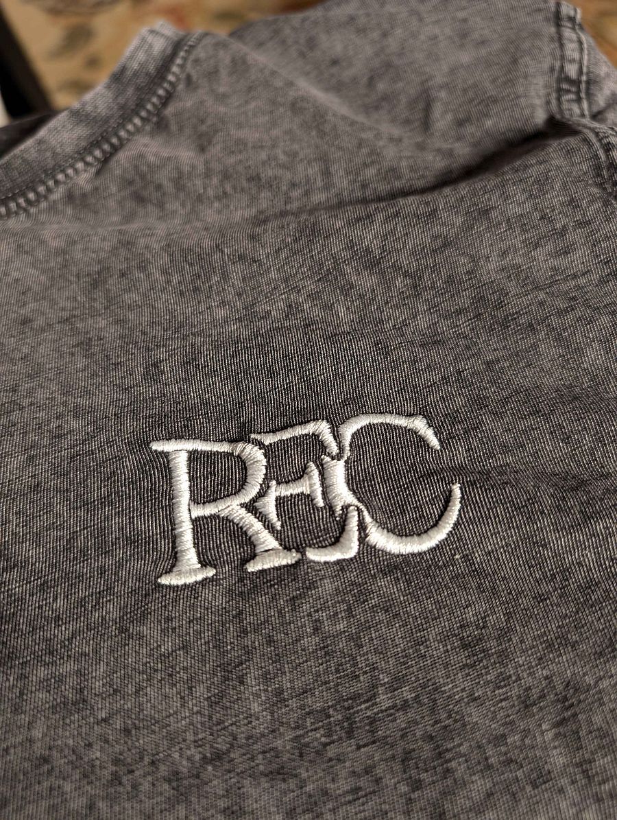 Monochrome embroidered REC T-Shirt product image (4)