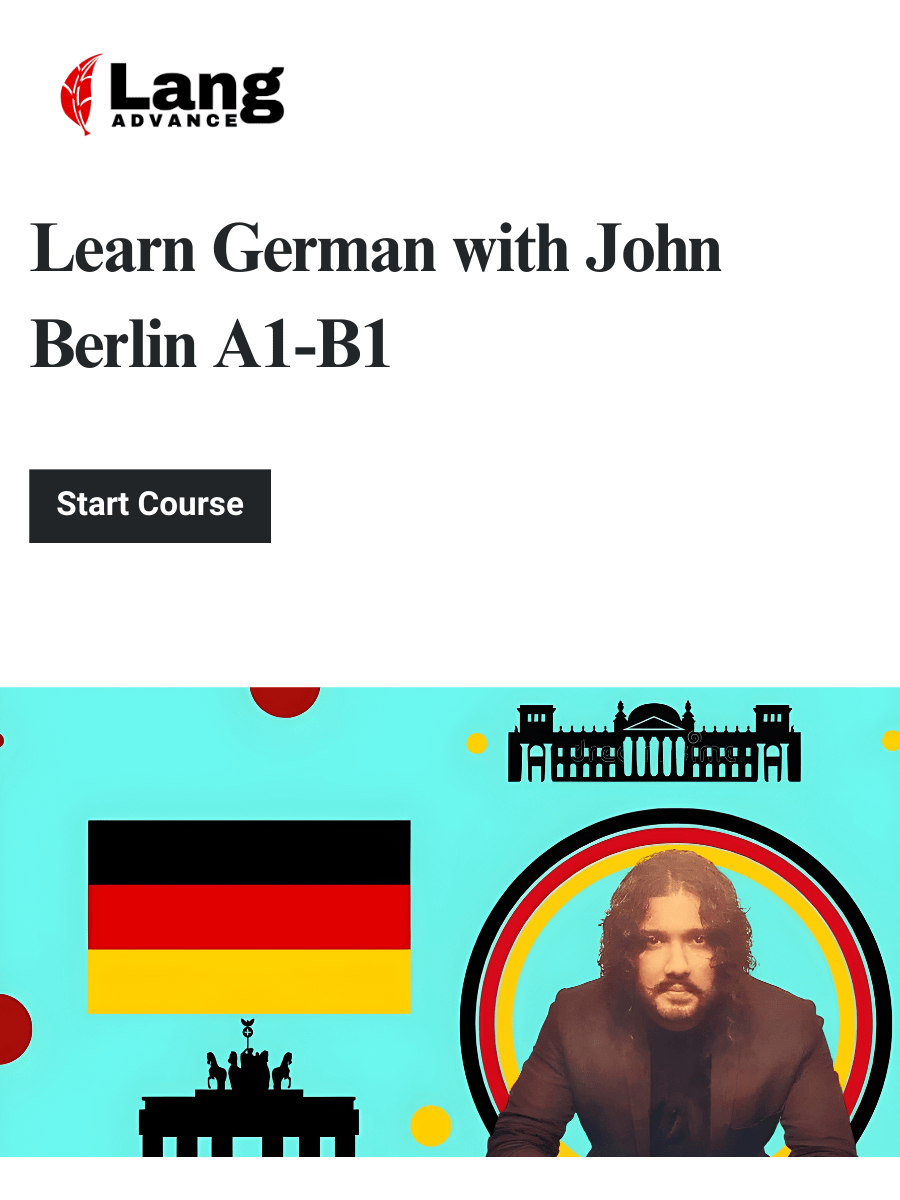 Learn German with John Berlin A1-B1 product image (1)
