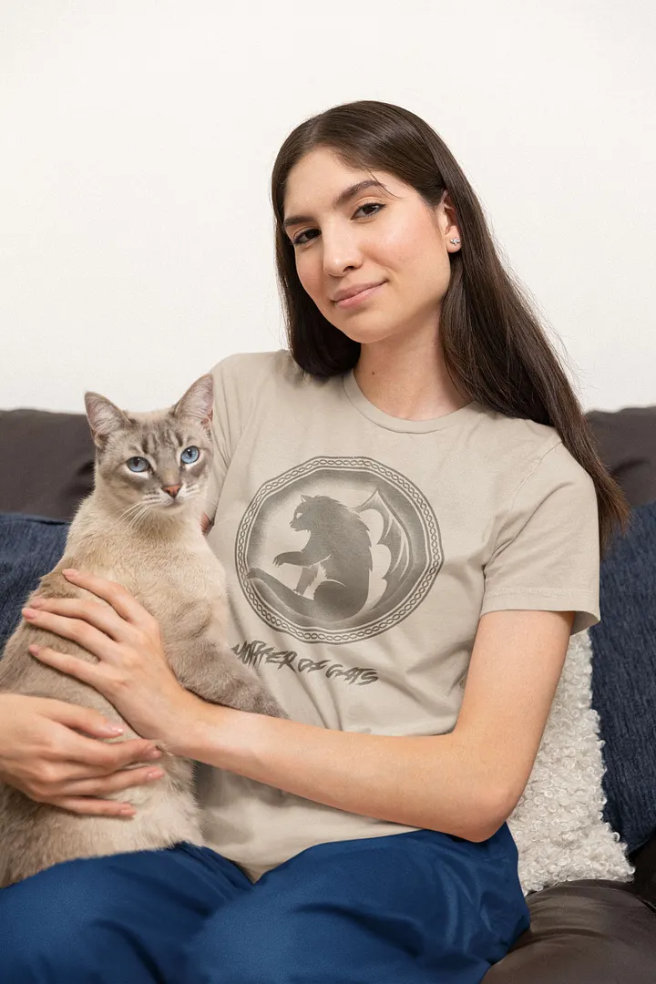 Mother Of Cats Beige/White TShirt product image (1)