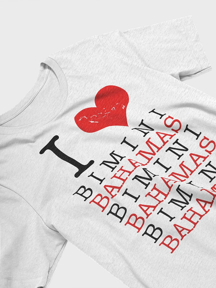 Bahamas Shirt : I Love Bimini Bahamas : Heart Bahamas Map product image (1)