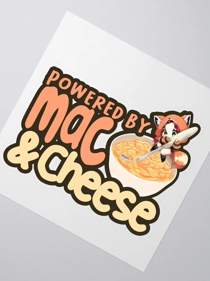 Powered by Mac & Cheese Sticker product image (1)