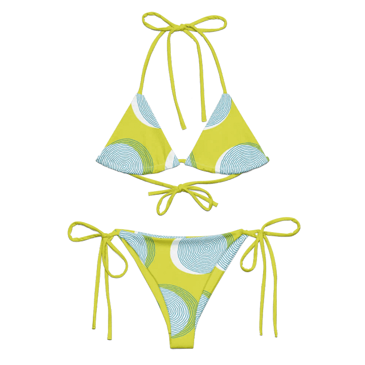 All-Over Print String Bikini - Lemon Green product image (2)