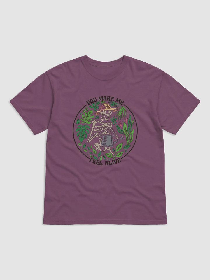 You Make Me Feel Alive T-Shirt | Funny Skeleton Gardening and Cottagecore T-Shirt for Plant Lovers product image (8)