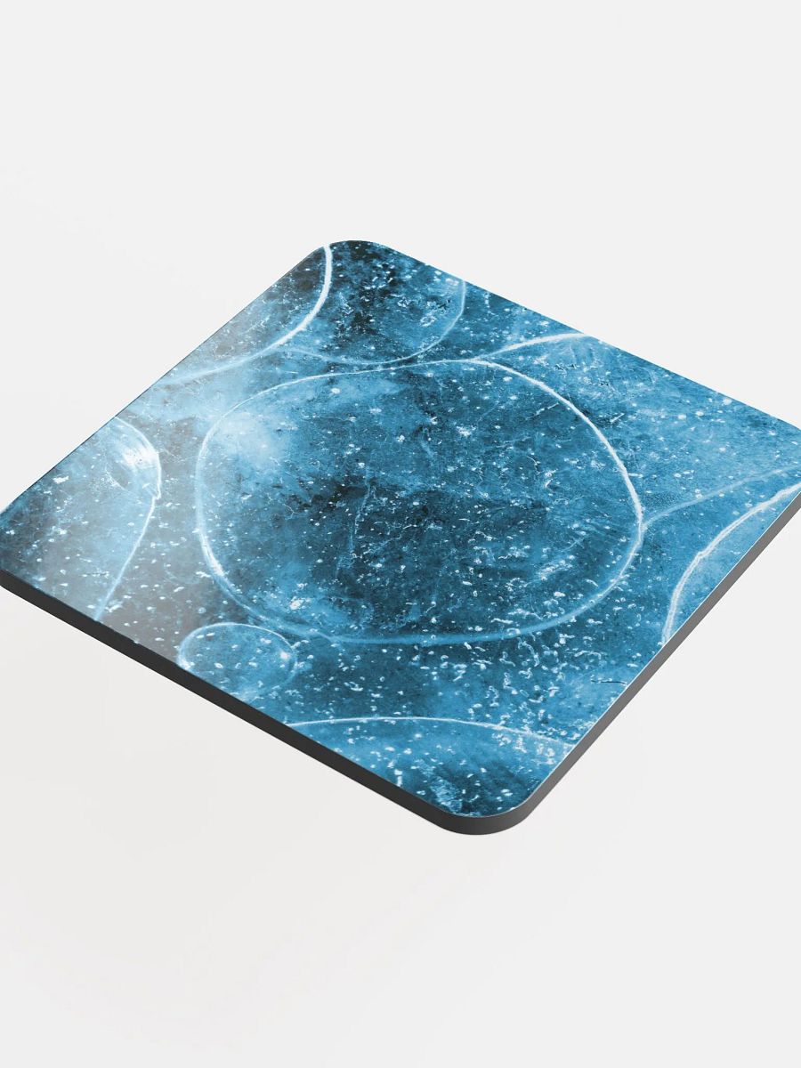 Glossed Cork Coaster - Blue Bubbles product image (4)