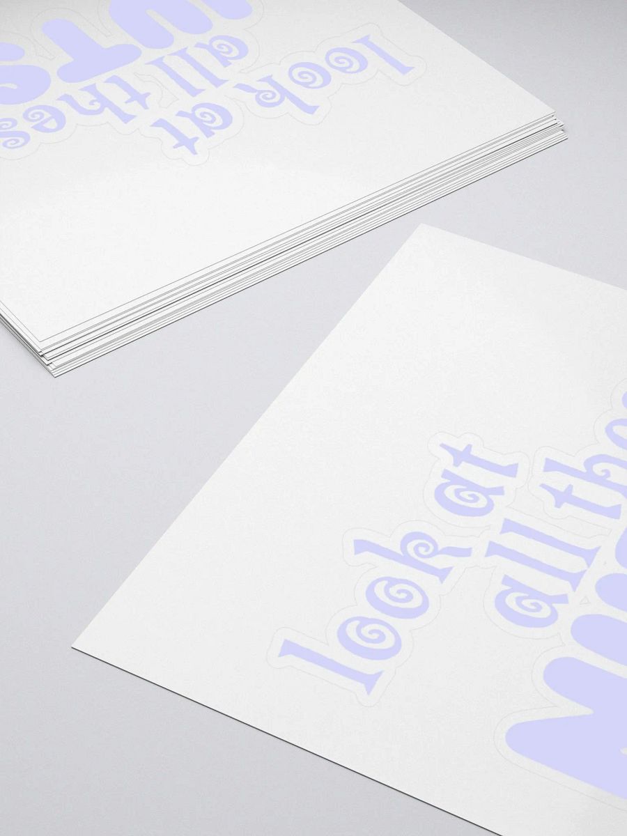 Look at all these NUTS, Sticker, Blue product image (10)