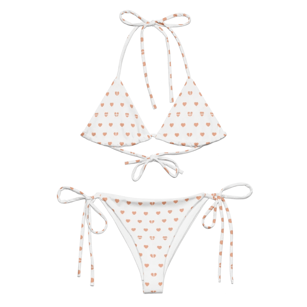 Pastel Heart Seamless Pattern String Bikini - v5 product image (7)