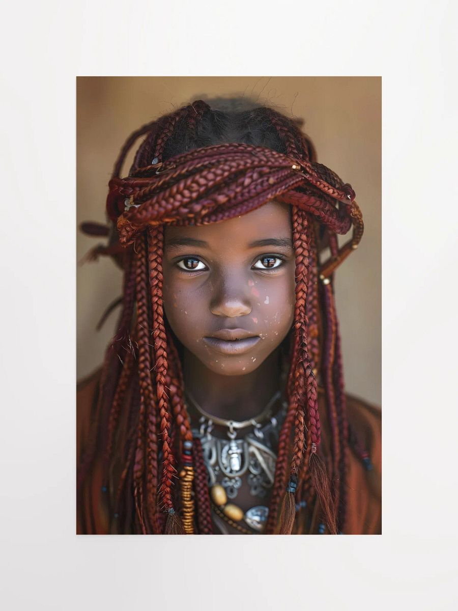 Portrait of girl with intricate braided hairstyle. product image (4)