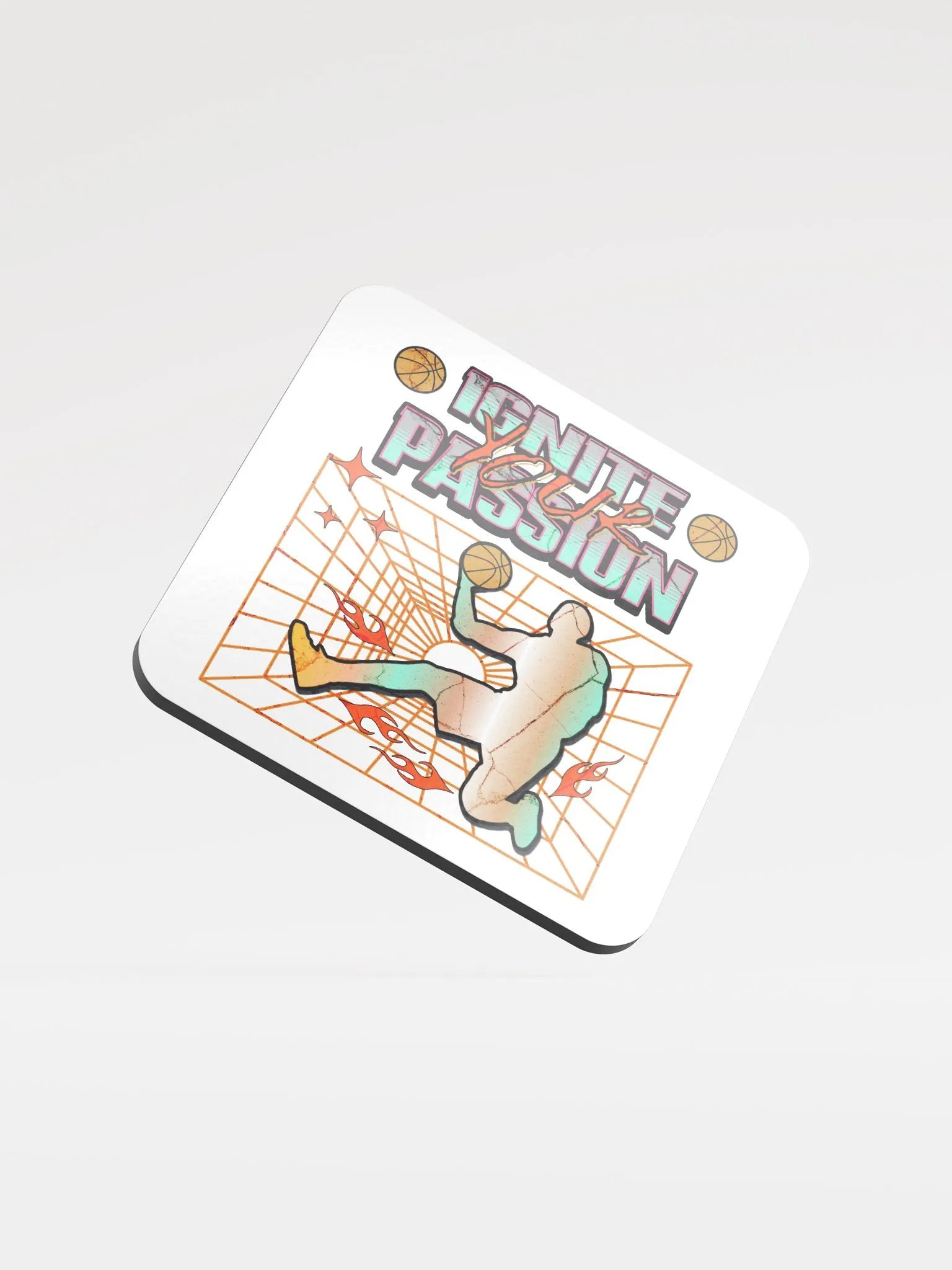 Ignite Your Passion Basketball Coaster Set product image (2)
