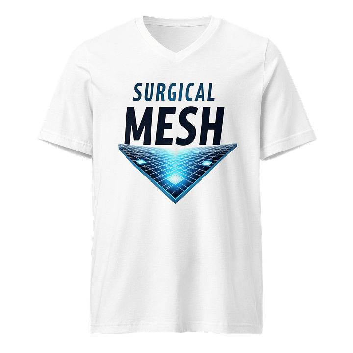Futuristic Mesh Glow V-Neck Tee product image (1)