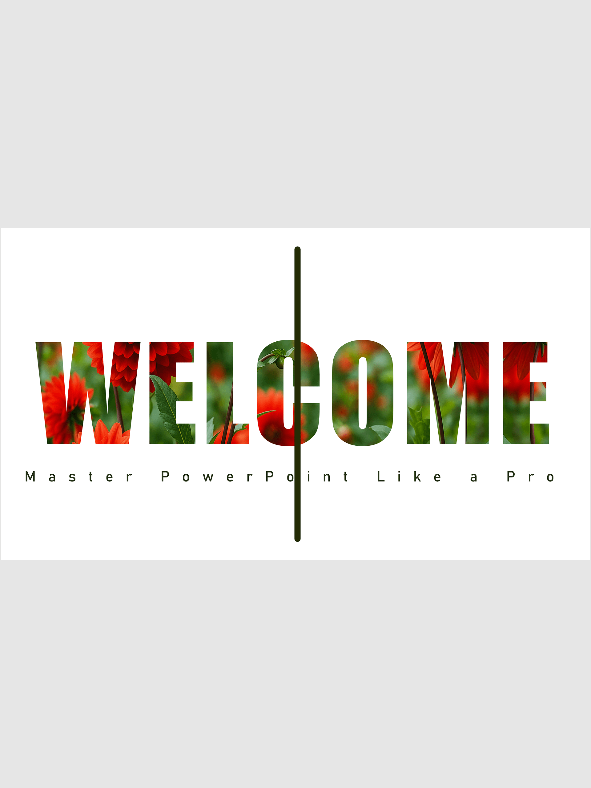 Welcome Slide in Microsoft PowerPoint product image (1)