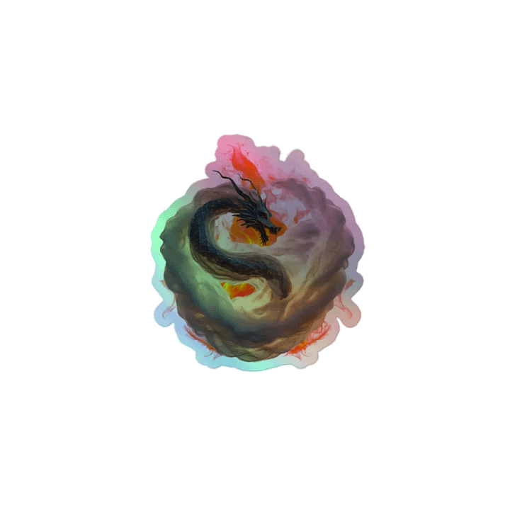 smoking dragon sticker product image (1)