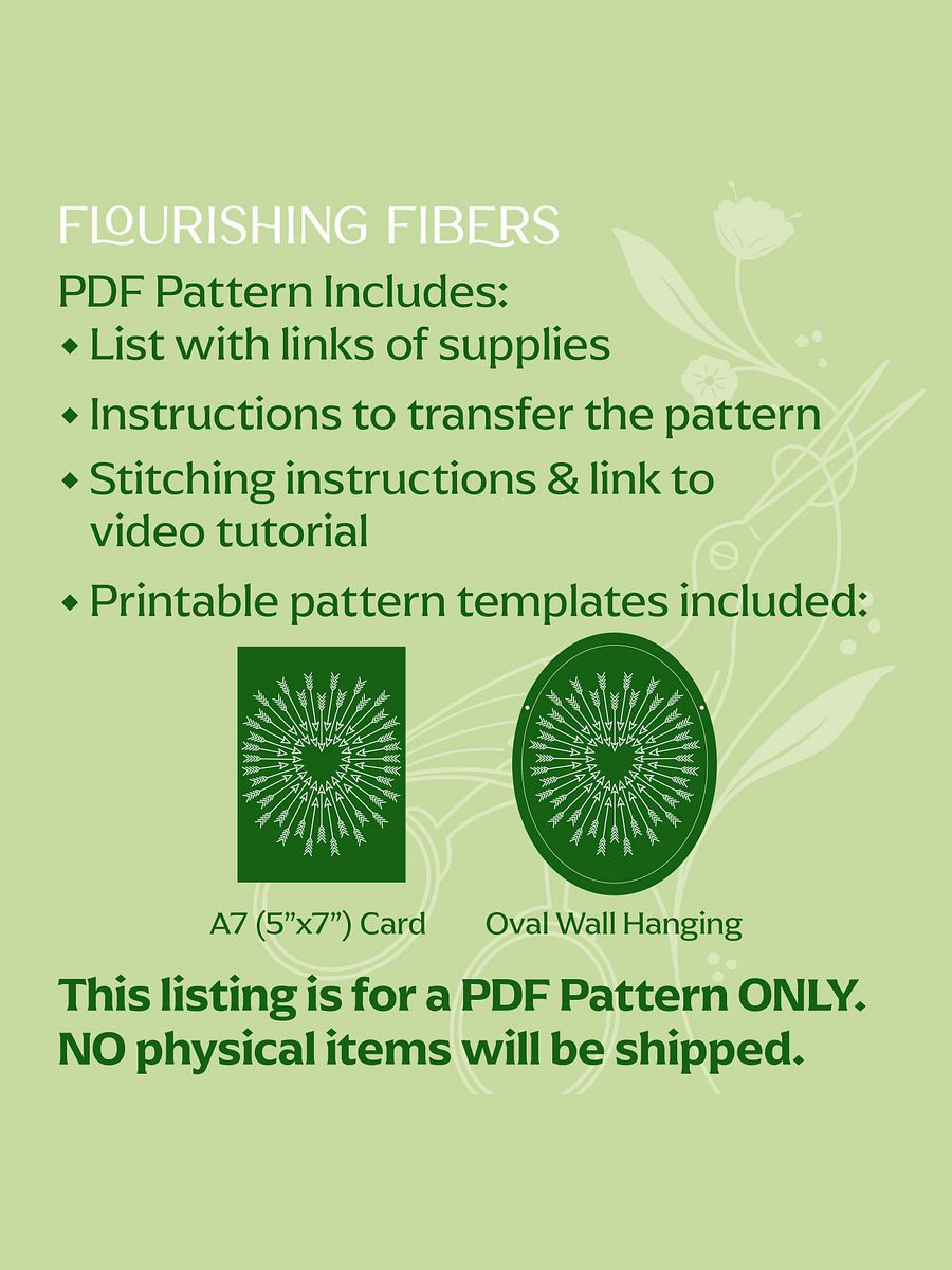 PATTERN : The Arrow's Path Paper Embroidery PDF product image (2)