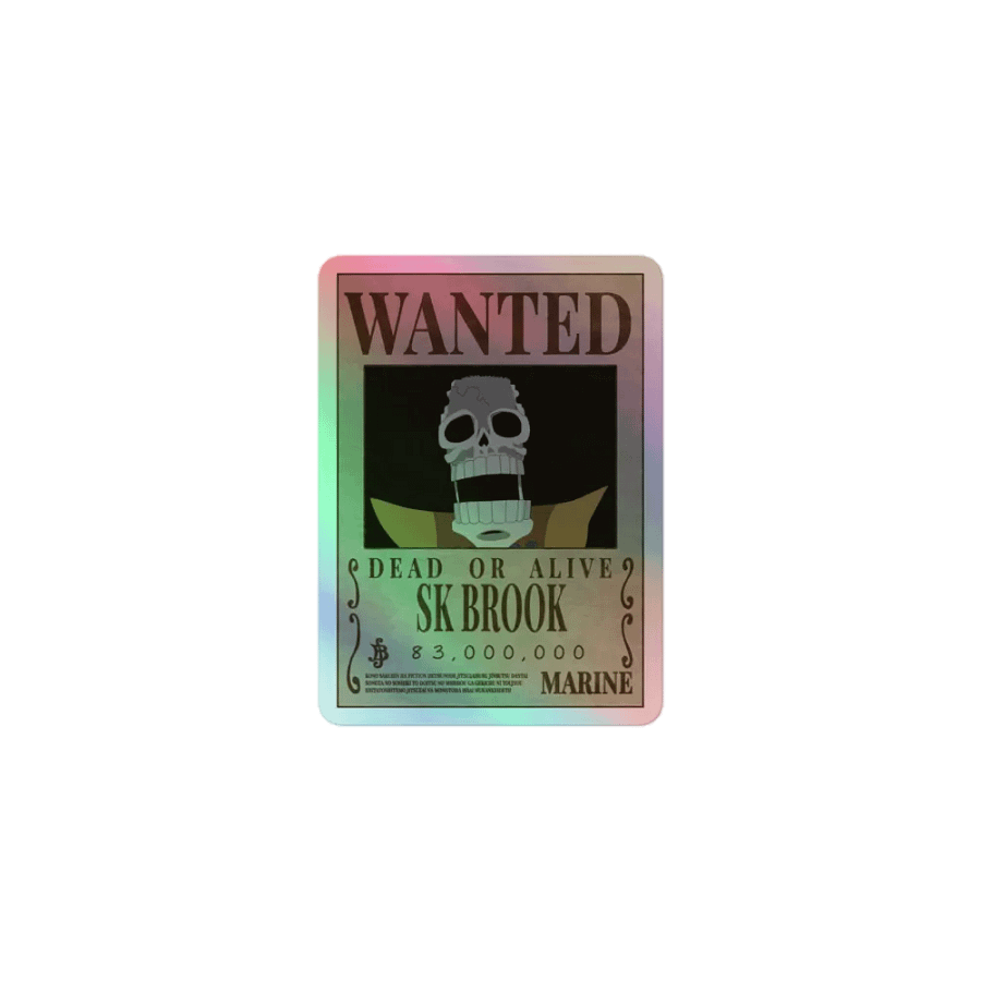 SK Brook Wanted Holographic Sticker Sheet product image (7)