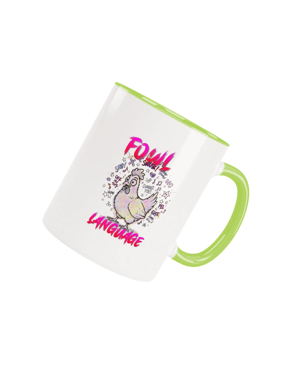 Fowl Language Ceramic Mug with Color Inside product image (54)