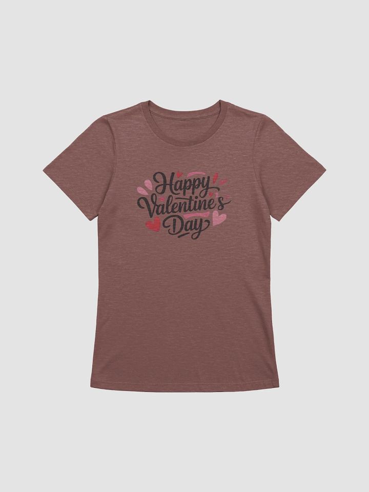 Women's Supersoft Relaxed-fit T-Shirt Happy Valentine's Day Slogan product image (1)
